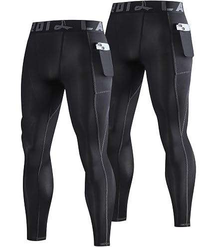Amazon.com: LAFROI Men's Quick Dry Cool Compression Fit Tights